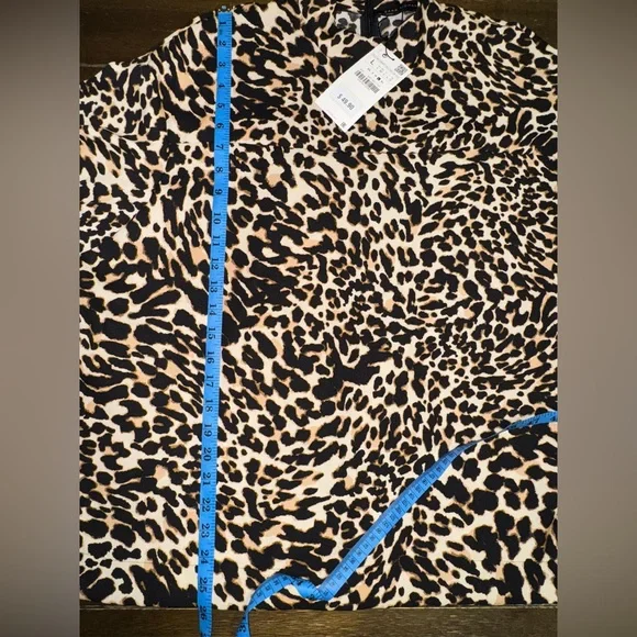 ZARA Animal Print Oversized Blouse size L - Picture 15 of 16